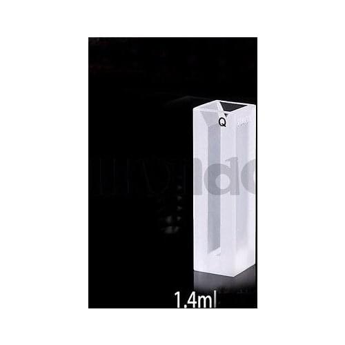 1400ul 4mm Inside Width Micro Quartz Cuvette Cell With Frosted Walls And Lid