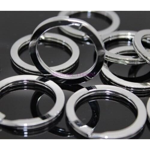 2000pcs 32mm Metal Key Holder Split Rings Unisex Keyring Keychain Keyfob Accessories