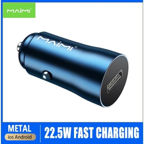 22.5W car USB QC3.0 Phone Charger Car-Charger for Xiaomi Samsung For iPhone 12 11 Pro 7 8 Plus Mobile Phone Adapter Car Charge