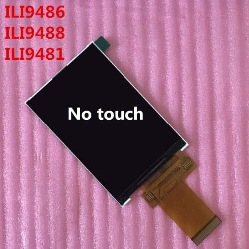 3.5 inch LCD display screen touch panel IPS full wide visual ILI9486 R61529 40pin Socket Connector 320RGB*480 MCU I8080 8/16BIT