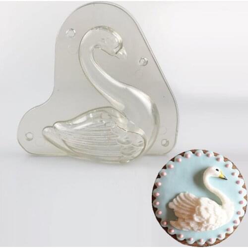 3D Swan Chocolate Bomb Mould, Chocolate Sphere Moulds, Chocolate Ball Mold, Chocolates Bauble Two Part
