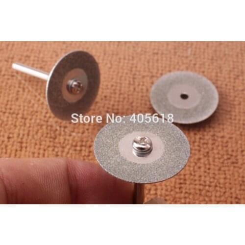5pcs discs and 1 arbour 40mm Mini stone jade glass Diamond Cutting Discs Dremel sheet Tools Jewelry free shipping