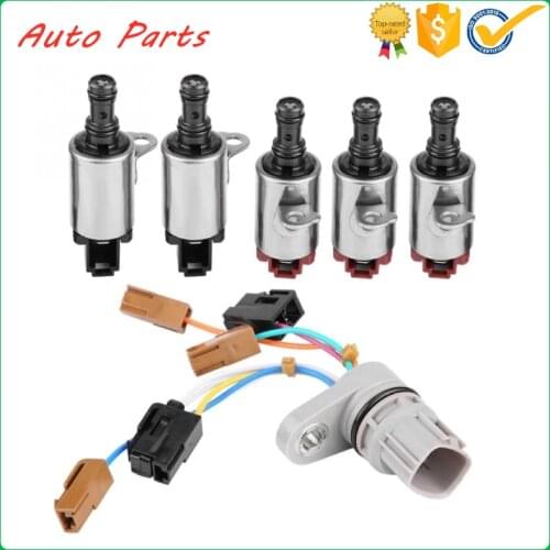 5 Pcs/set Transmission Shift Solenoid Valve & Harness 28400-PRP-004 28500-PRP-004 for Honda Accord Crosstour Element CR-V RSX