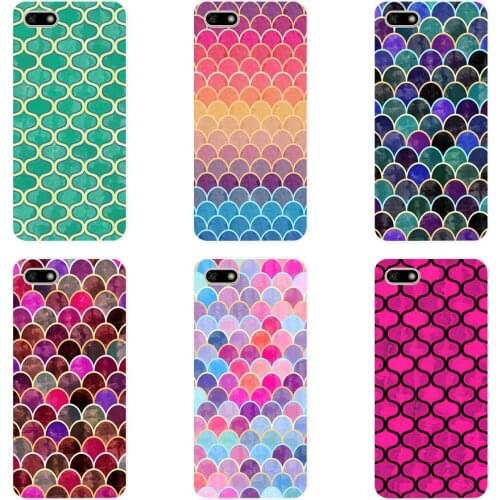 88H watercolor scale lovely pattern Soft Silicone Tpu Cover Case for huawei Honor 7a pro 7x play case