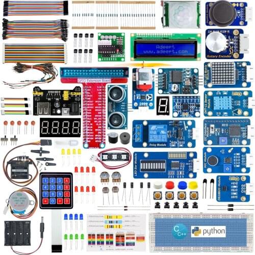 Adeept Upgrade Ultimate Starter Kit for Raspberry Pi 4/3B+, Raspberry Pi Kit, Python C Code, 40 Projects, with 480 Pages PDF Man