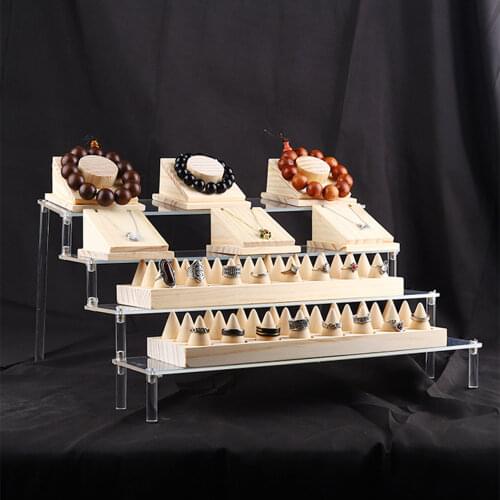 Acrylic Jewelry Ladder Display Stand Storage Watch Bracelet Display Stand Jewelry Display Stand Home Decoration