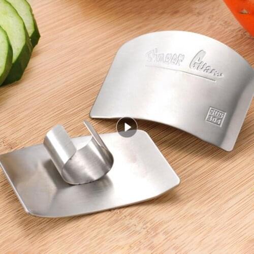 Fingers Protector Hand Stainless Steel Guard Knife Slice Chop Shields For Kitchen Vegetable Cut Finger Guard Kitchen Accessories