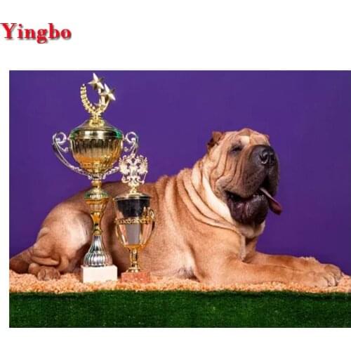 5d diy Diamond Painting pet photo custom Diamond Embroidery shar pei animal dog full drill square Rhinestones mosaic Picture