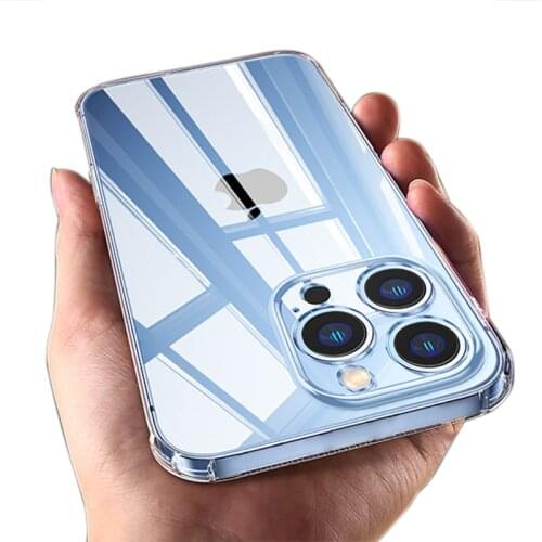 For iPhone 12 11 13 Pro Max Shockproof Phone Case For iPhone 6 6s 7 8 Plus X Xr Xs Max Clear Silicone Case 12 13 Mini Back Cover