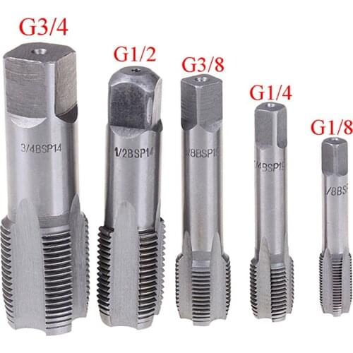 G1/8 1/4 3/8 1/2 3/4 HSS Taper Pipe Tap BSP Metal Screw Thread Cutting Tools