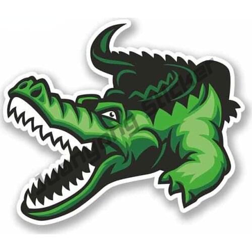 Crocodile Cartoon Oem Funny Car Stickers Vinyl Waterproof RV VAN Camper Car Accessories JDM Scratch-Proof Exterior PVC13x11cm