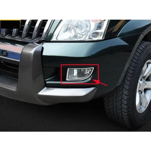 ABS Chromed Front Rear Fog Lamp Cover For toyota Land Cruiser Prado FJ 120 2003-2009 Accessories