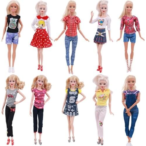 Doll Clothes+Pants best Fashion Doll Clothing Sets Clothes Casual Suits For Barbies Doll Best Gift Baby Toy