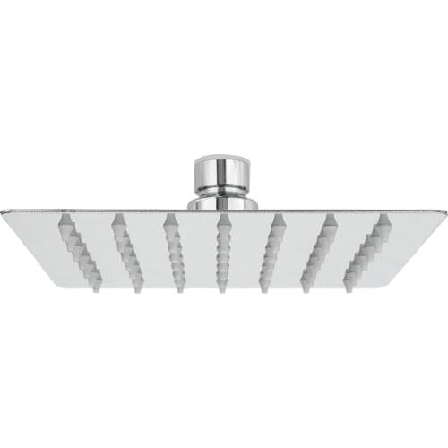 15x15cm 6 Inch Square Water-saving Pressurized Top Spray Shower Head 201 Stainless Steel