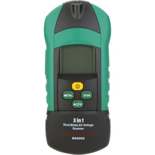 MASTECH MS6906 3 in 1 Multi-function Stud Metal AC Voltage Scanner Detector Tester Thickness Gauge w/ NCV Test