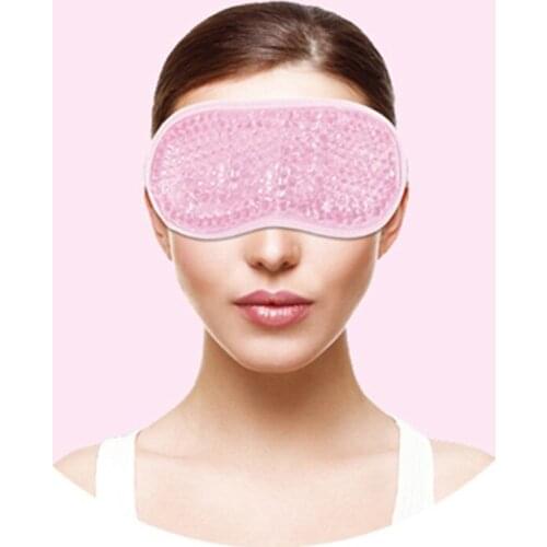Reusable PVC Gel Beads Eye Mask Flexible Soothing Relaxing Sleeping Mask Ice Goggles for Hot Cold Therapy