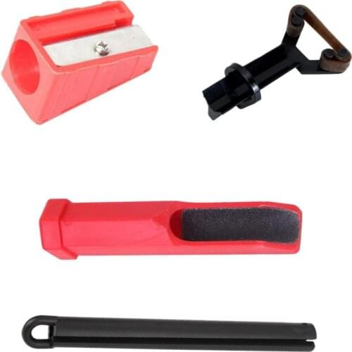Set of 4 Billiards Cue Tip Clamp + Corrector + Cue Hanger + Grinding Tool