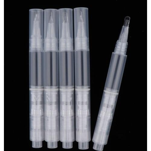 Pack of 5 3ml Transparent Pens Empty Nail Oil Pen DIY Manicure Tools