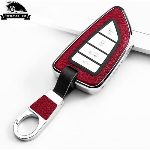 New Leather zinc alloy Key Cover Case For BMW X1 X3 X4 X5 X6 F15 1 2 5 7 Series 218i F48 540 740 F45 F46 G20 G30 G32 G11 G12 F48