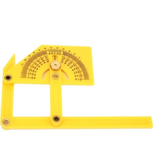 NEW Plastic 180 Degree Pointer Protractor Angle Ruler Woodworking Measuring Tool