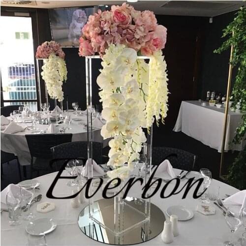 New style tall Wedding acrylic crystal Table Centerpiece Flower Stand for Table decoration 10pcs/lot