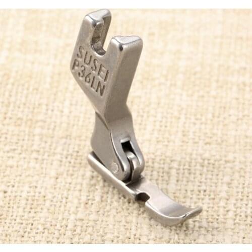 1Pc P36LN Single Needle Industrial Sewing Machine Presser Foot Left Hinged Cording Zipper Foot Flat Car Unilateral Presser Foot