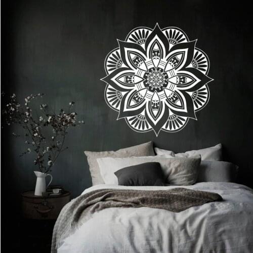Removable Artl Mandala Moroccan Ornament Flower Wall Sticker Indian Circle Bohemian Dorm Home Decor Murals Vinyl Sticker W-890