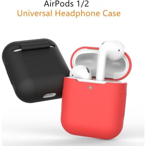 Silicone Case For Apple Air Pod Case 2 1 Bluetooth Wireless earphone accessories Airpods Cover Apple Airpods 2 case cover