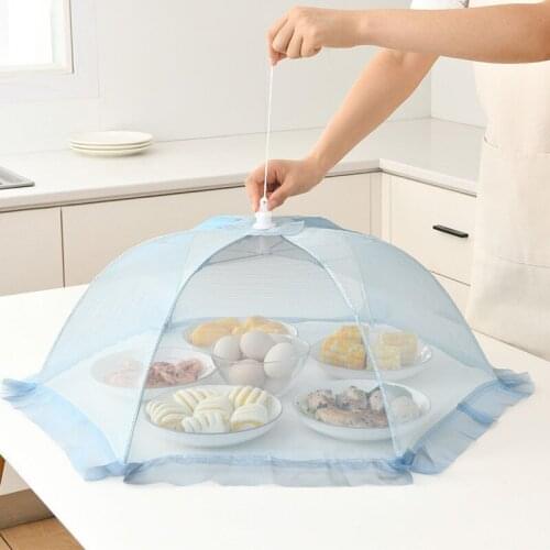 Foldable Meal Cover Anti-Fly Umbrella Cover Household Food Cover Vegetable Cover Dining Table Cover Vegetable Dining Table Cover