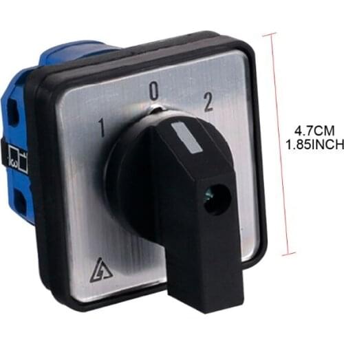 SZW26-20 660V 20A On-Off-On 3 Position Switch Universal Rotary Changeover Switch