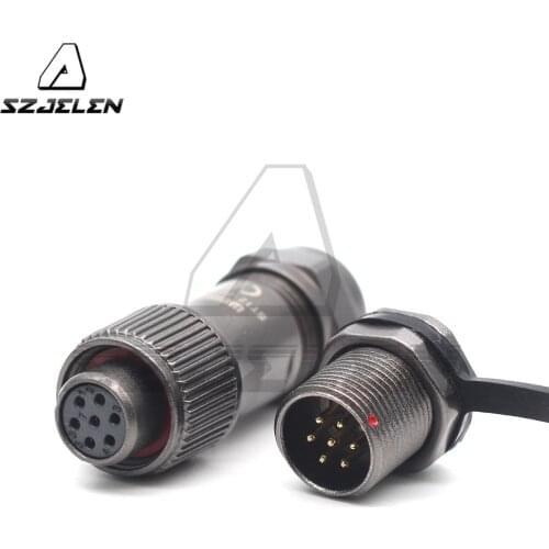 WEIPU ST12 series 7 pin Wire Connector Aviation Front-nut Waterproof Connector Female Plug Male Socket IP67