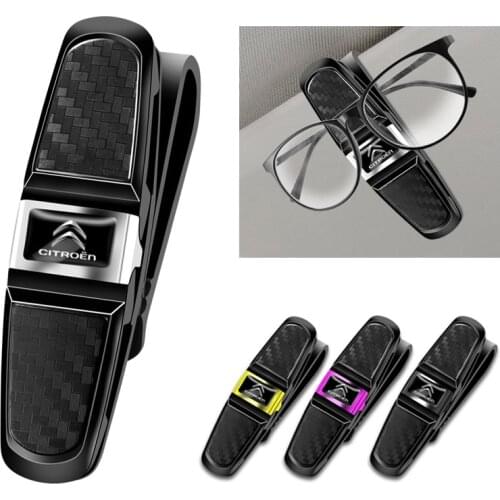 1Pcs ABS Sunglass Clip Car Emblem Card Ticket Clamp For Citroen C4 C3 C5 C2 C1 C4 Picasso Aircross Saxo Grand Berlingo C Elysee