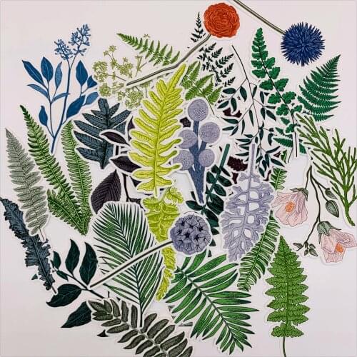 31pcs / bag TN retro fern washi sticker DIY scrapbooking album diary happy planner computer mobile phone decoration sticker