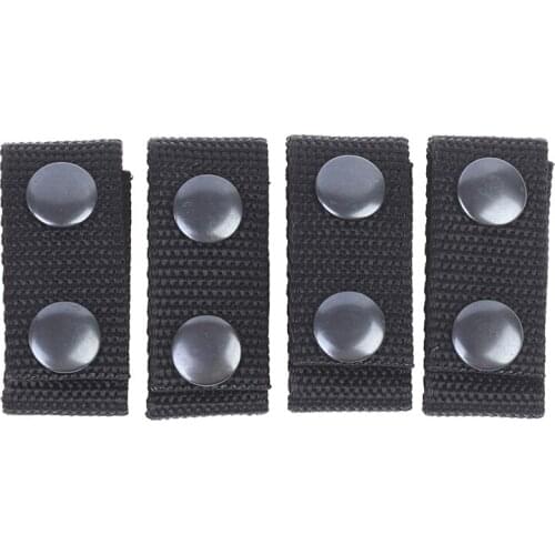 4Pcs Tactical Belt Buckle Heavy Duty Belt Keeper Portable Webbing Strap Military Belt Equipment Accessories for Outdoor Sports