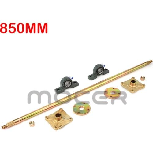 850mm rear axle assembly with bearing sprocket seat 4hole Wheel hubFit For DIY UTV ATV Buggy Bike Parts