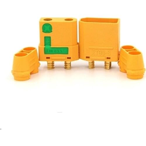 Aerops 1pair Amass XT90S XT90-S Male Female Bullet Connector anti spark For RC DIY FPV Quadcopter brushless motor