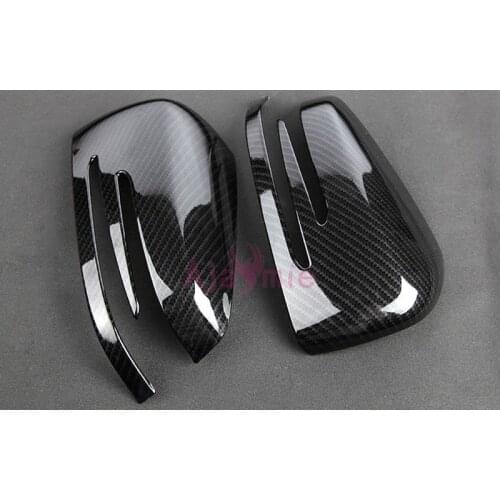 Car Styling Carbon Fiber Color Rear view Mirror Cover Overlay For Mercedes W166 C292 X166 GLE Wagon Coupe GL Class Accessories