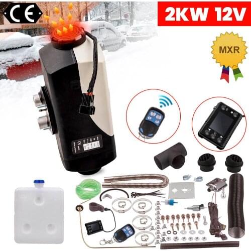 Fast Shipping 12V 2KW Diesel Air Heater Digital Switch 10L Tank mufflers for Truck Boat 2000W