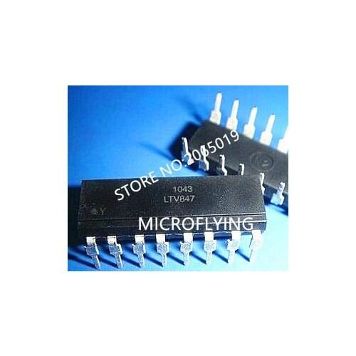 10PCS LTV847 DIP-16 Photo Coupler IC