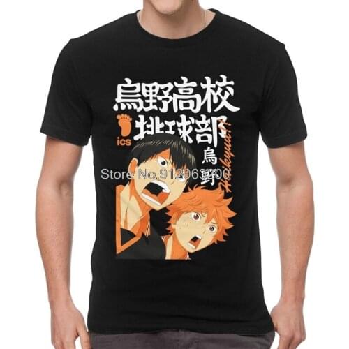 Tvoe Haikyuu Tshirt Men Streetwear Tees Top Cotton T Shirt Short Sleeve Tobio Kageyama Hinata Shoyo T-shirt Streetwear