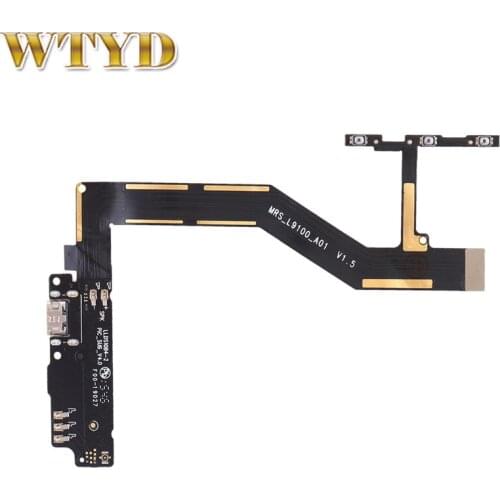 For BQ Aquaris M5 Charging Port Board + Motherboard Flex Cable + Power Button & Volume Button Flex Cable for BQ Aquaris M5