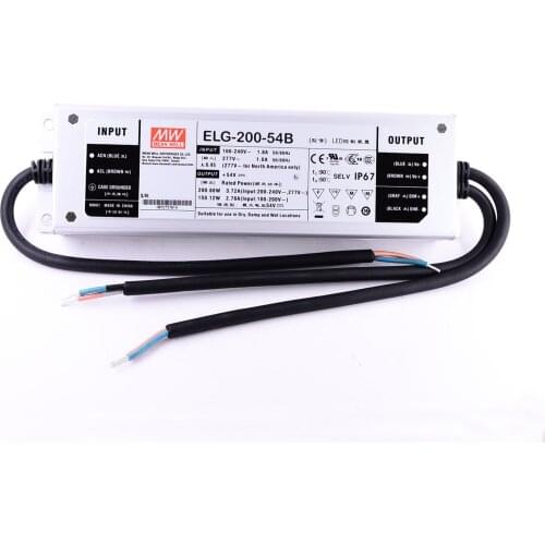 200W IP67 Dimming Constant current source for UV LED module gel curing lamps INPUT AC 160V-265V OUTPUT DC54V