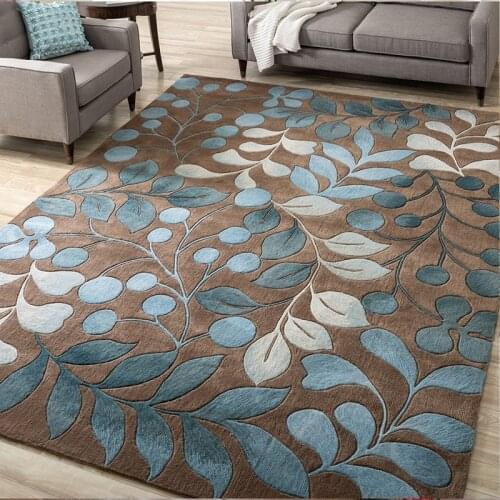 Nordic Abstract Floral Art Rug, Non-slip Floor Mat for Living Room Bedroom Fashion Kitchen Carpet Area Floor Mat