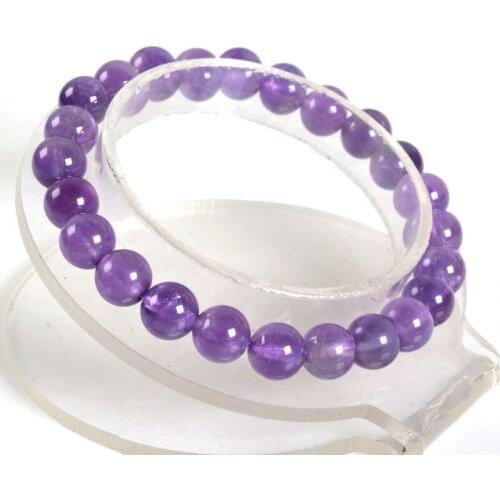 Beautiful 10 mm bead stretch bracelet 7.5 inches>jewerly free shipping