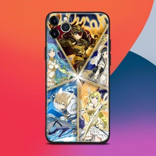 Sword art online SAO anime For iPhone se 6 6s 7 8 plus x xr xs 11 pro max soft silicone phone case cover shell