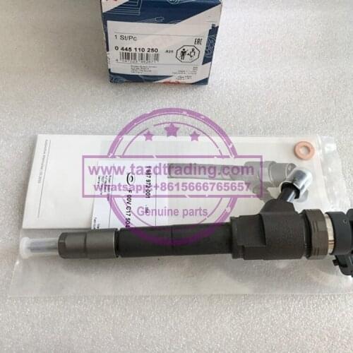 100% original and new injector 0445110250 0445110 250 for WLAA-13-H50 , WLAA 13H50 , WLAA13H50 , WLAA-13-H50A