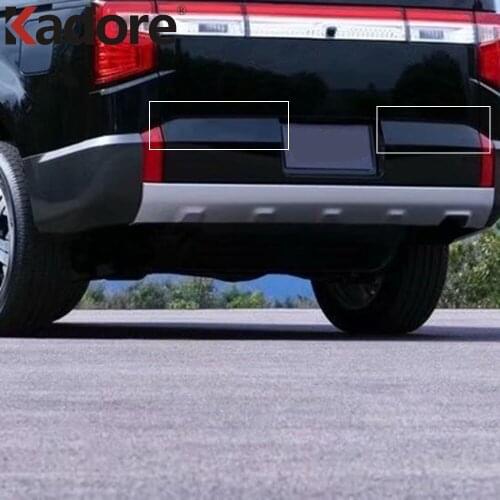 For Mitsubishi Delica 2020 2021 Chrome Rear Gate Trunk Lid Cover Trim Tailgate Strip Back Door Boot Garnish Accessories