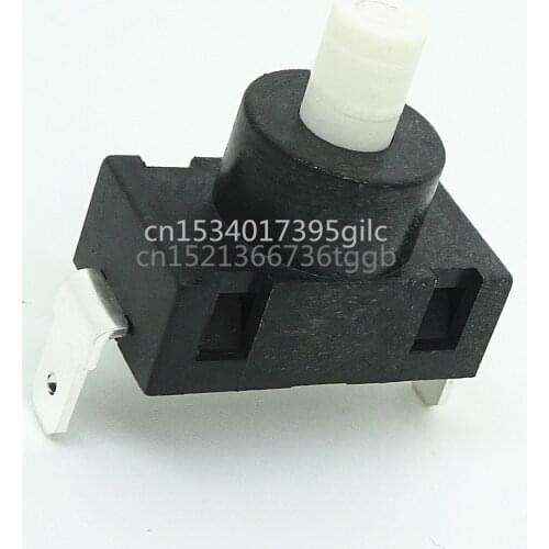 Vacuum cleaner two-legged self-locking power button switch 15A 10A 250V point-through water heater electric car button