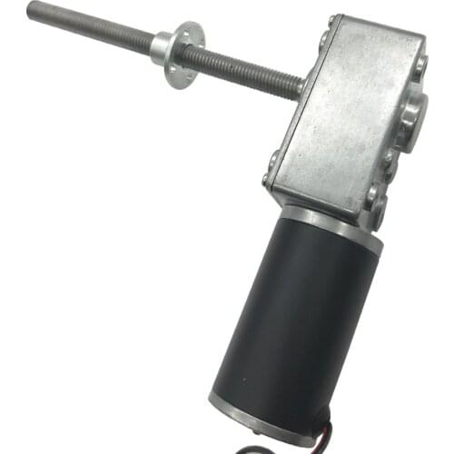 12 Volt 24 V Geared Motor Screw Thread M8 Shaft long Length 116mm Electric DC 12V 24V Speed Reducer 12 To 470rpm Mini Motors