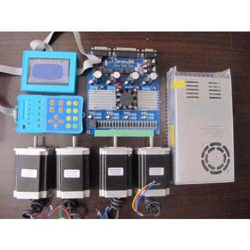 4Aixs Nema 23 290oz-in 21kg.cm Stepper Motor &TB6560 drive board & power supply CNC Router or Mill cnc kit